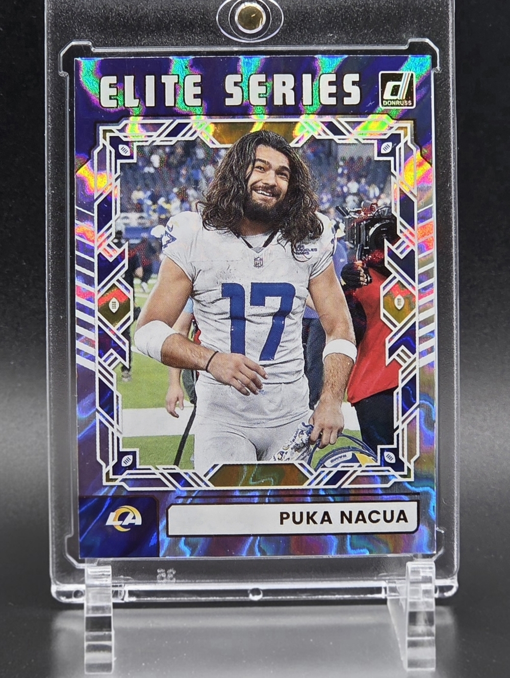 2025 Puka Nacua Elite Series – Donruss Football – Rams WR | Sharp Holo Finish